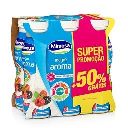 Iogurte liquido magro aroma de frutos silvestres